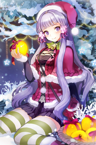 basket, bell, bell_collar, blunt_bangs, blush, boots, bow, capelet