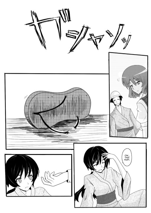 ascot, comic, english, hard_translated, hat, headband, kazami_yuuka, monochrome