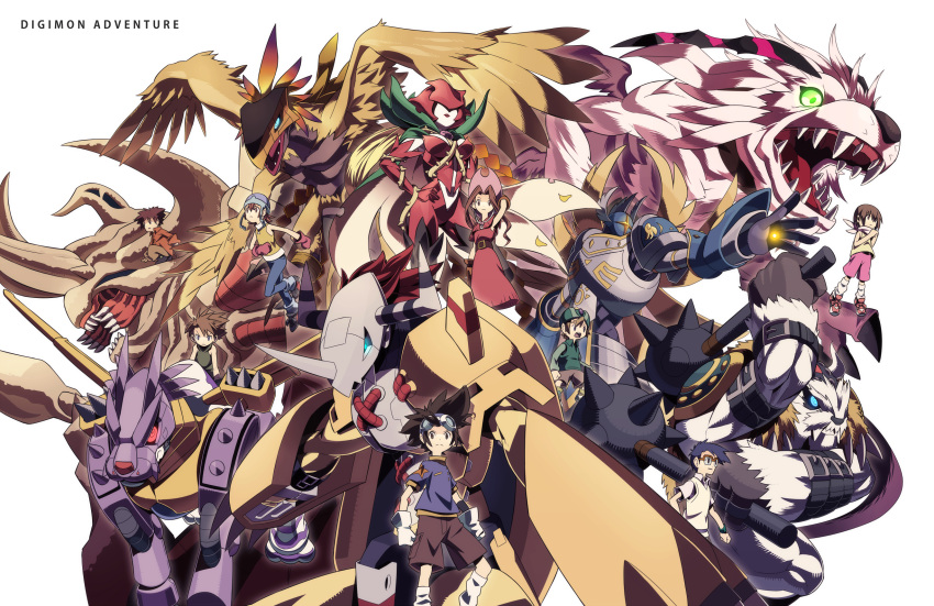 armor, belt, bird, blonde_hair, blue_eyes, blue_hair, boots, breasts