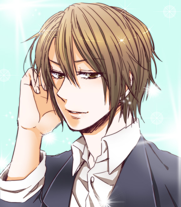 brown_eyes, brown_hair, formal, koizumi_itsuki, kon_(konb), male, suzumiya_haruhi_no_yuuutsu