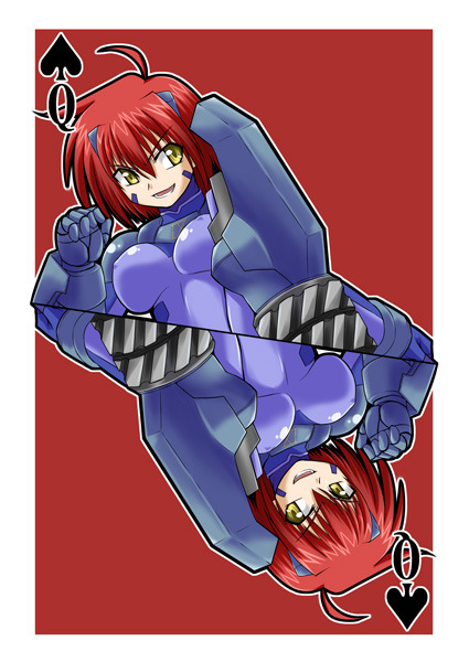 card, gun_knuckle, jet_edge, mahou_shoujo_lyrical_nanoha, mahou_shoujo_lyrical_nanoha_strikers, nove, numbers, numbers_(nanoha)