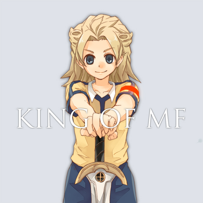 armband, blonde_hair, blue_eyes, english, fusion, inazuma_eleven_(series), inazuma_eleven_go, inazuma_eleven_go_chrono_stone