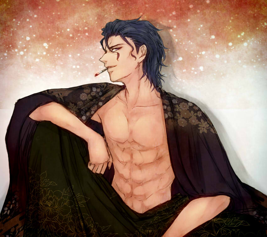 asagi-2580, blue_eyes, blue_hair, fate/stay_night, fate_(series), japanese_clothes, kimono, matou_zouken