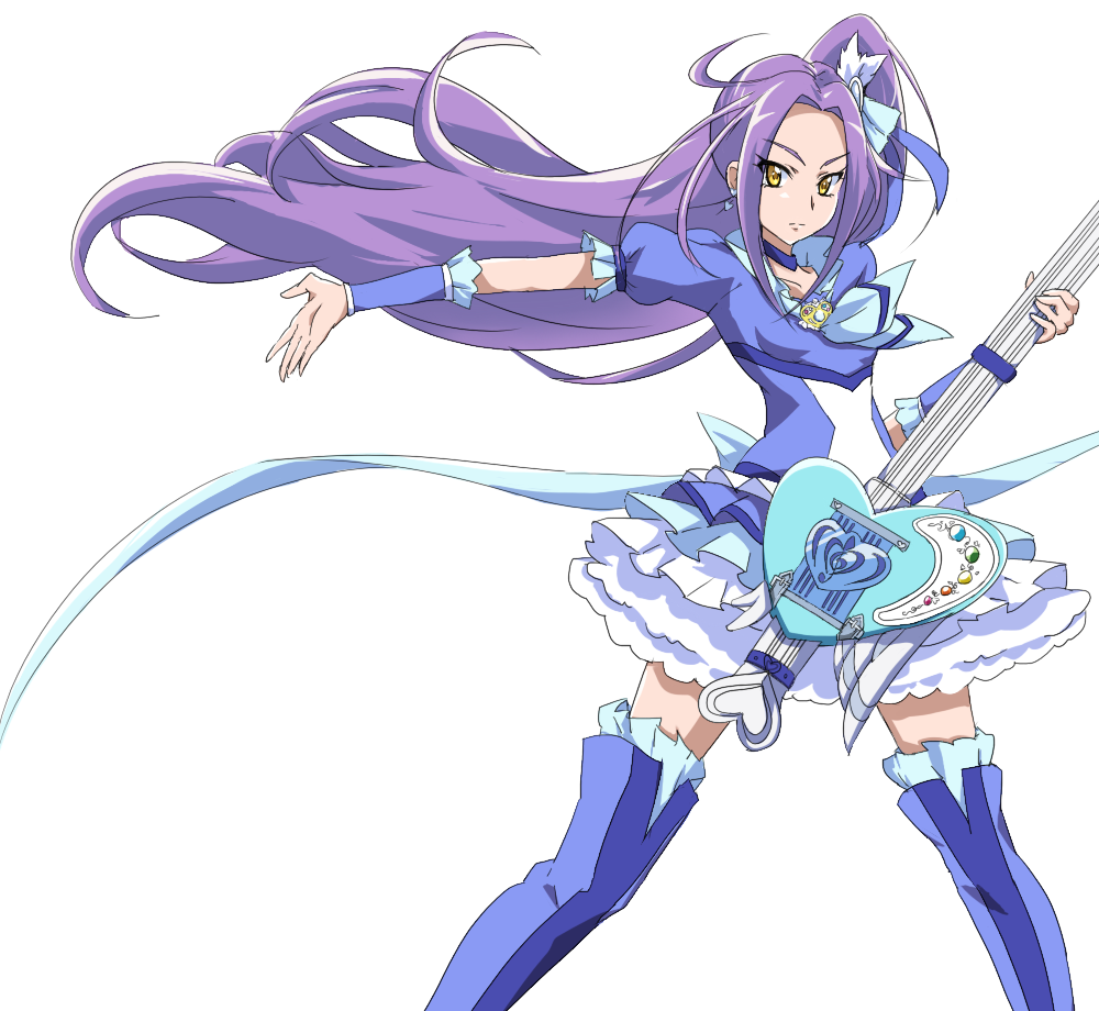 boots, choker, cure_beat, dress, electric_guitar, frills, guitar, heart
