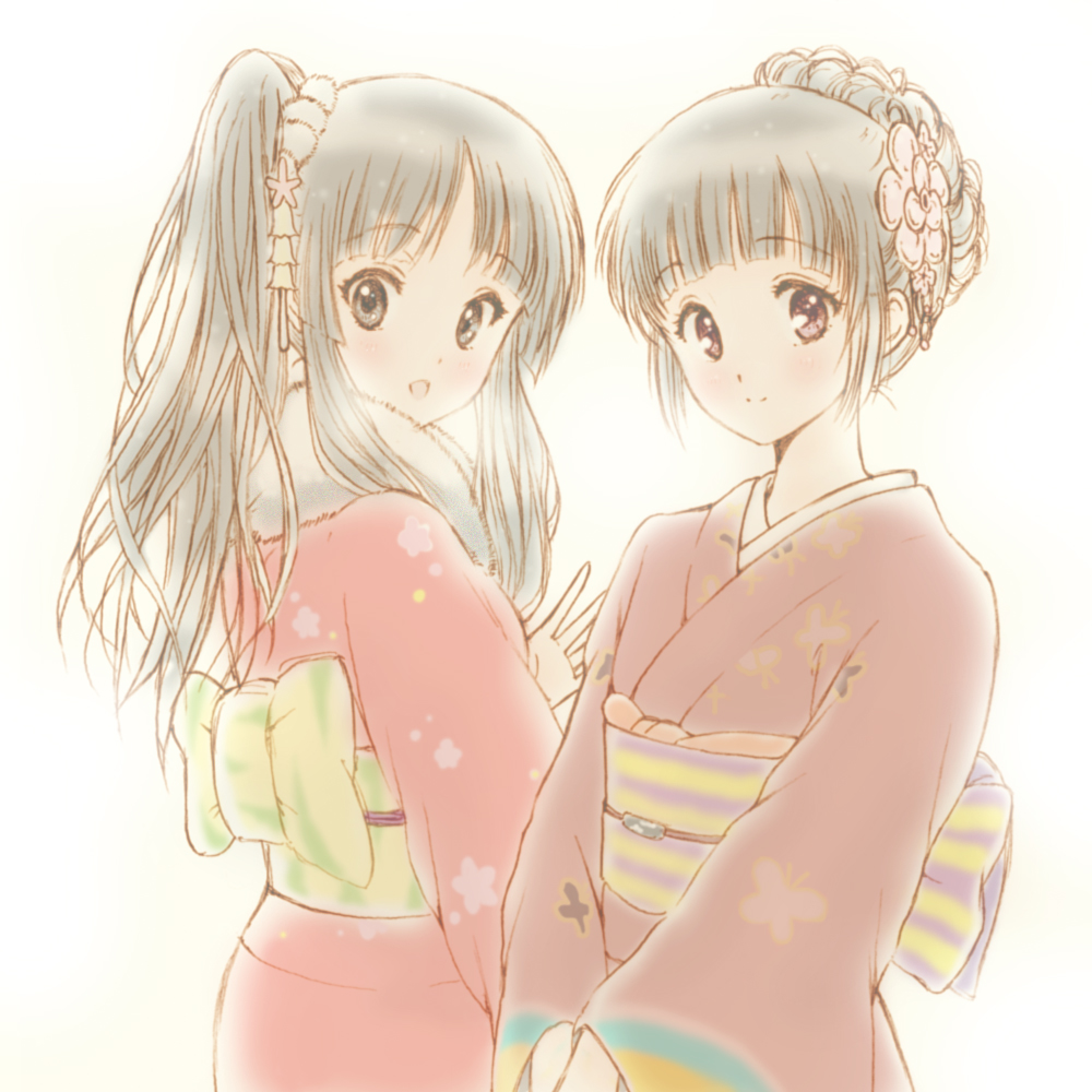 1girl, akiyama_mio, black_eyes, black_hair, bluez, blush, chitanda_eru, company_connection