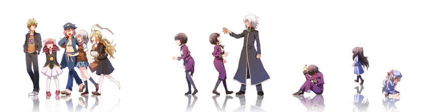 adenokouji_nadeshiko, banchou, binbougami_ga!, black_hair, blonde_hair, crying, drill_hair, faceless