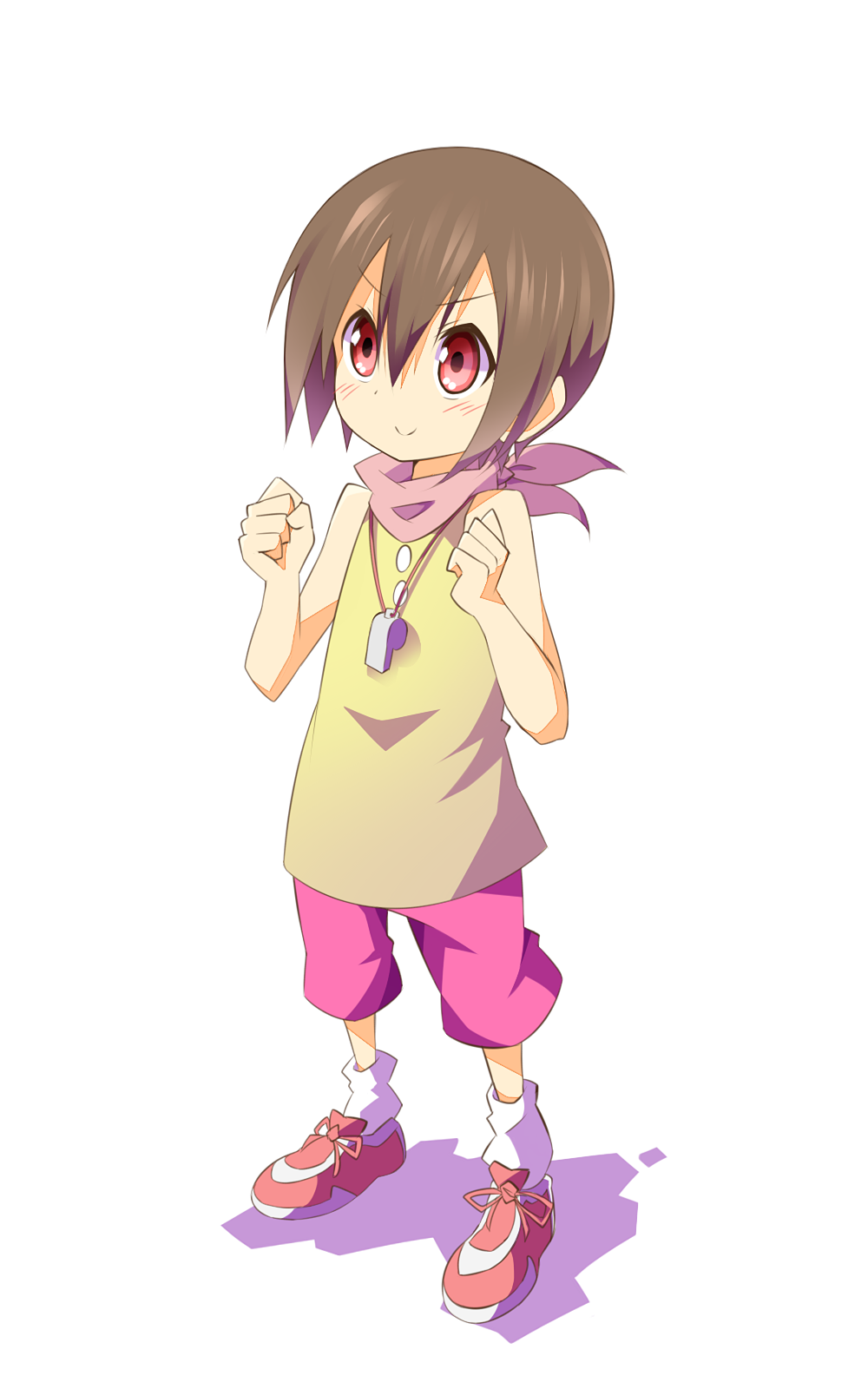blush, brown_hair, digimon, digimon_adventure, highres, jewelry, lemon_(wzcrybmi), necklace