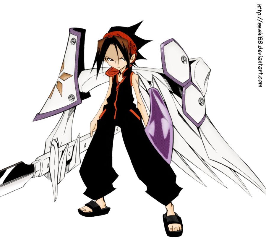 asakura_yoh, asakura_you, sandals, shaman_king, yoh_asakura, you_asakura
