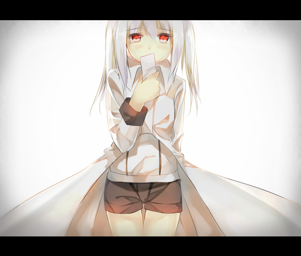 1girl, blush, letterboxed, long_hair, looking_at_viewer, original, red_eyes, shiro_(xinta)