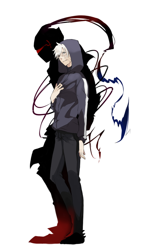 2boys, armor, berserker_(fate/zero), fate/zero, fate_(series), full_armor, gorosuke_(my_boy), hoodie