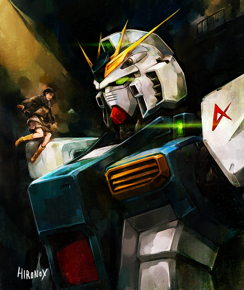1girl, belt, black_hair, boots, chan_agi, char's_counterattack, char's_counterattack, gundam