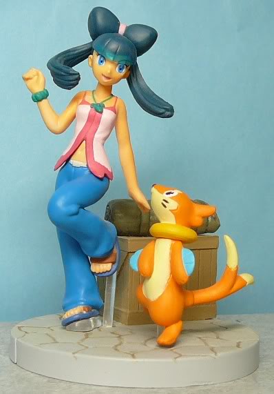 blue_hair, buizel, female, lizabeth, lizabeth_(pokemon), pokemon, sandals, toy