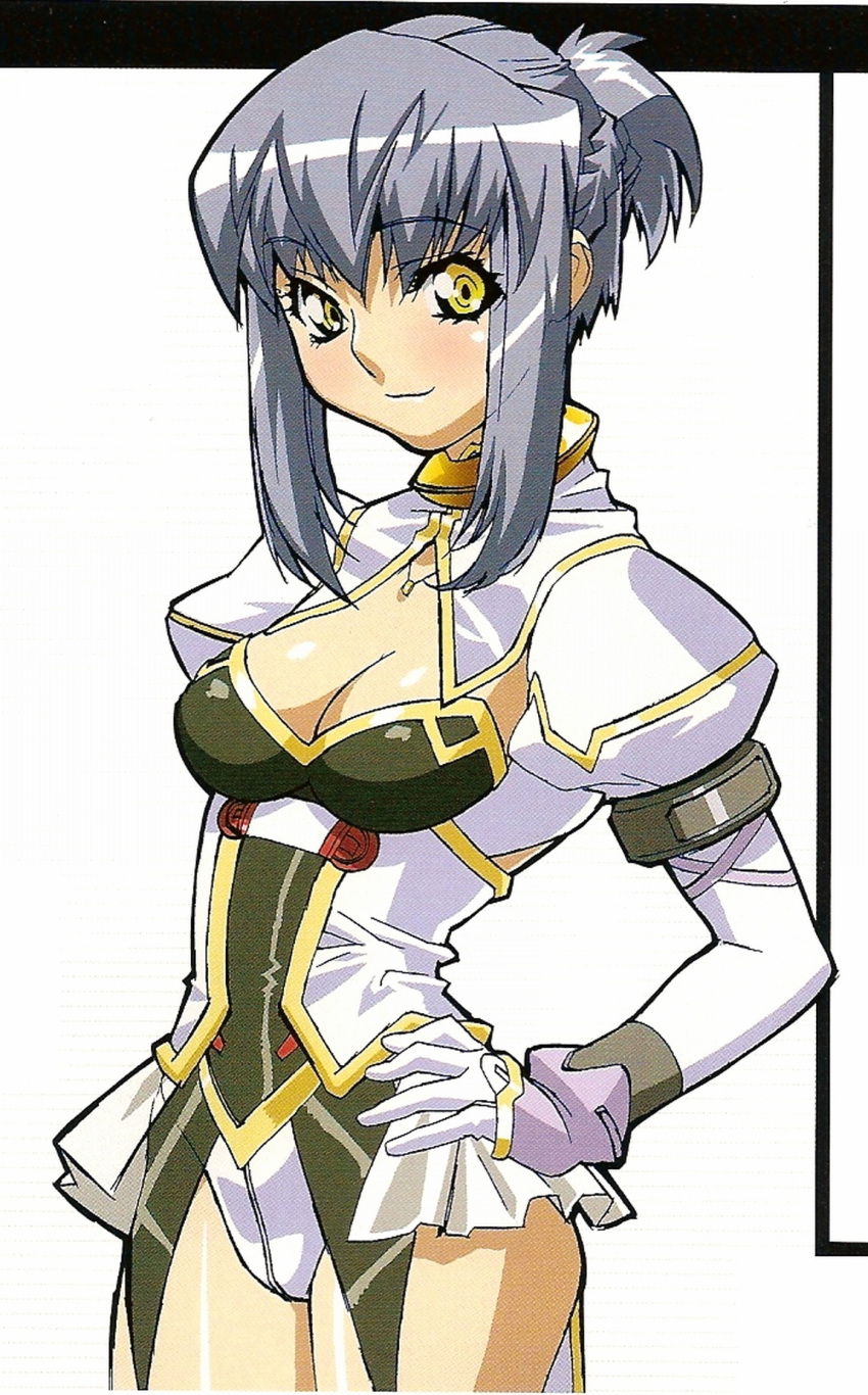 blue_hair, breasts, choujuushin_gravion, choujuushin_gravion_zwei, faye_xin_lu, highres, official_art, solo
