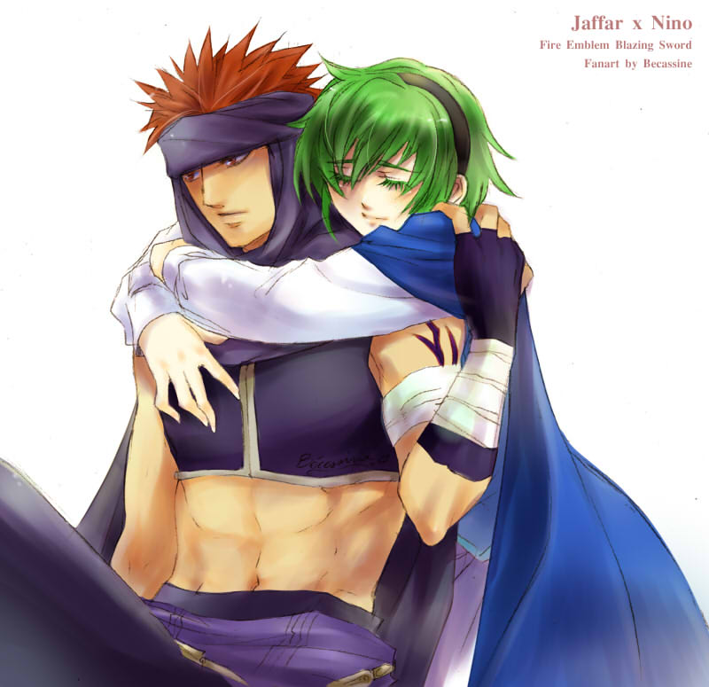 1boy, 1girl, bandage, bandages, becassine, cape, character_name, closed_eyes