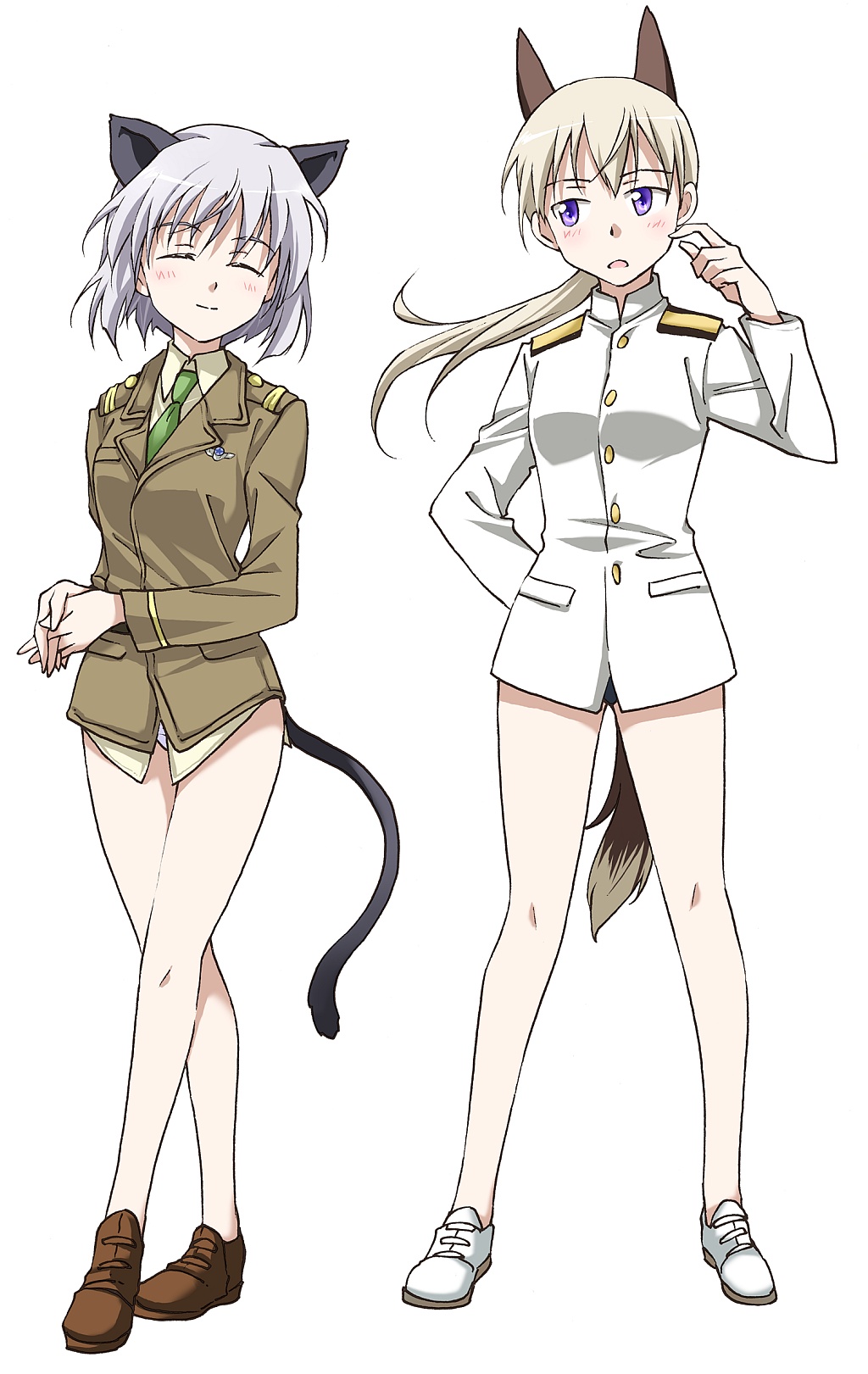 agahari, animal_ears, artist_request, blonde_hair, cat_ears, charlotte_e_yeager, charlotte_e_yeager_(cosplay), closed_eyes