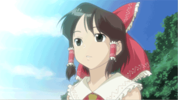 animated, animated_gif, artist_request, bow, cloud, gif, hair_bow, hakurei_reimu