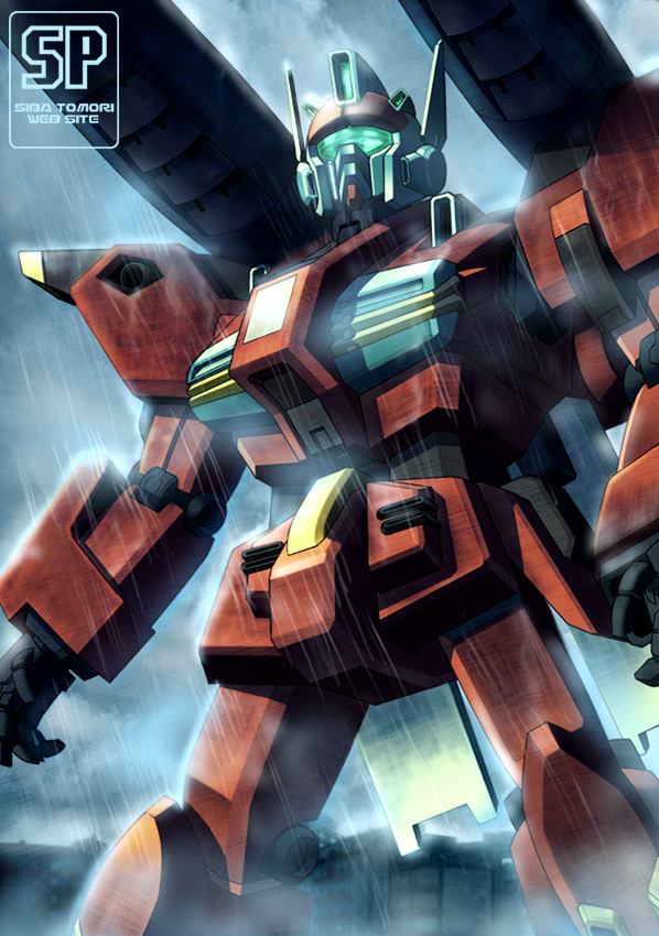 cannon, city, colony_interior, g-cannon_magna, gundam, gundam_silhouette_formula_91, mecha, no_humans
