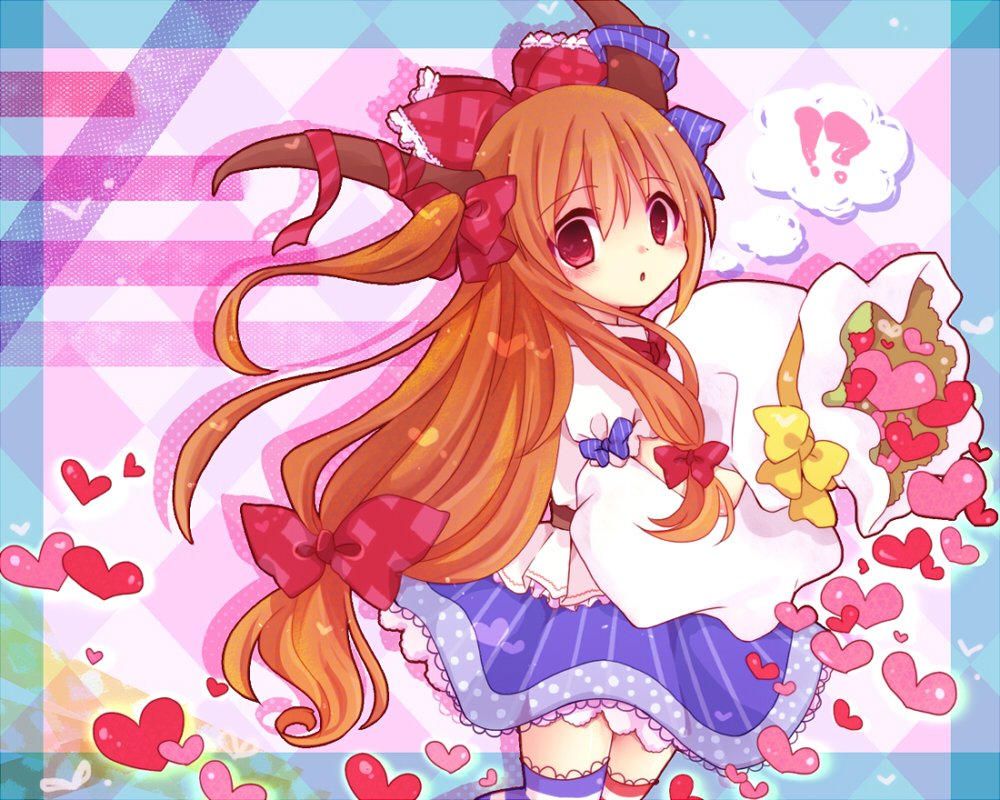 !?, 1girl, 3535carrot, :o, adapted_costume, bag, belt, border