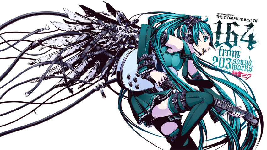 aqua_hair, cords, guitar, hatsune_miku, torigoe_takumi, vocaloid