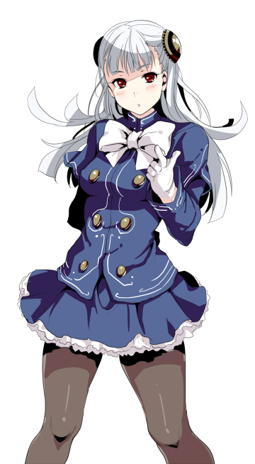 1girl, black_legwear, blonde_hair, breasts, bun_cover, capcom_fighting_jam, dress, gloves