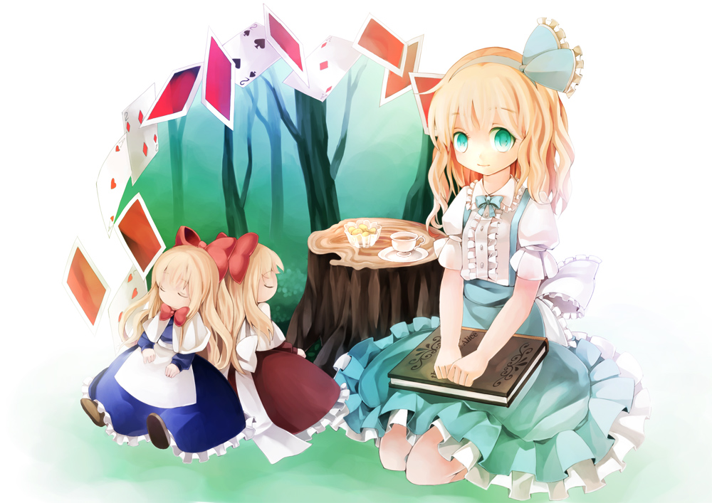 alice_margatroid, alice_margatroid_(pc-98), blonde_hair, blue_eyes, child, doll, hairband, hourai_doll, ringpearl, shanghai_doll, short_hair, touhou, touhou_(pc-98)