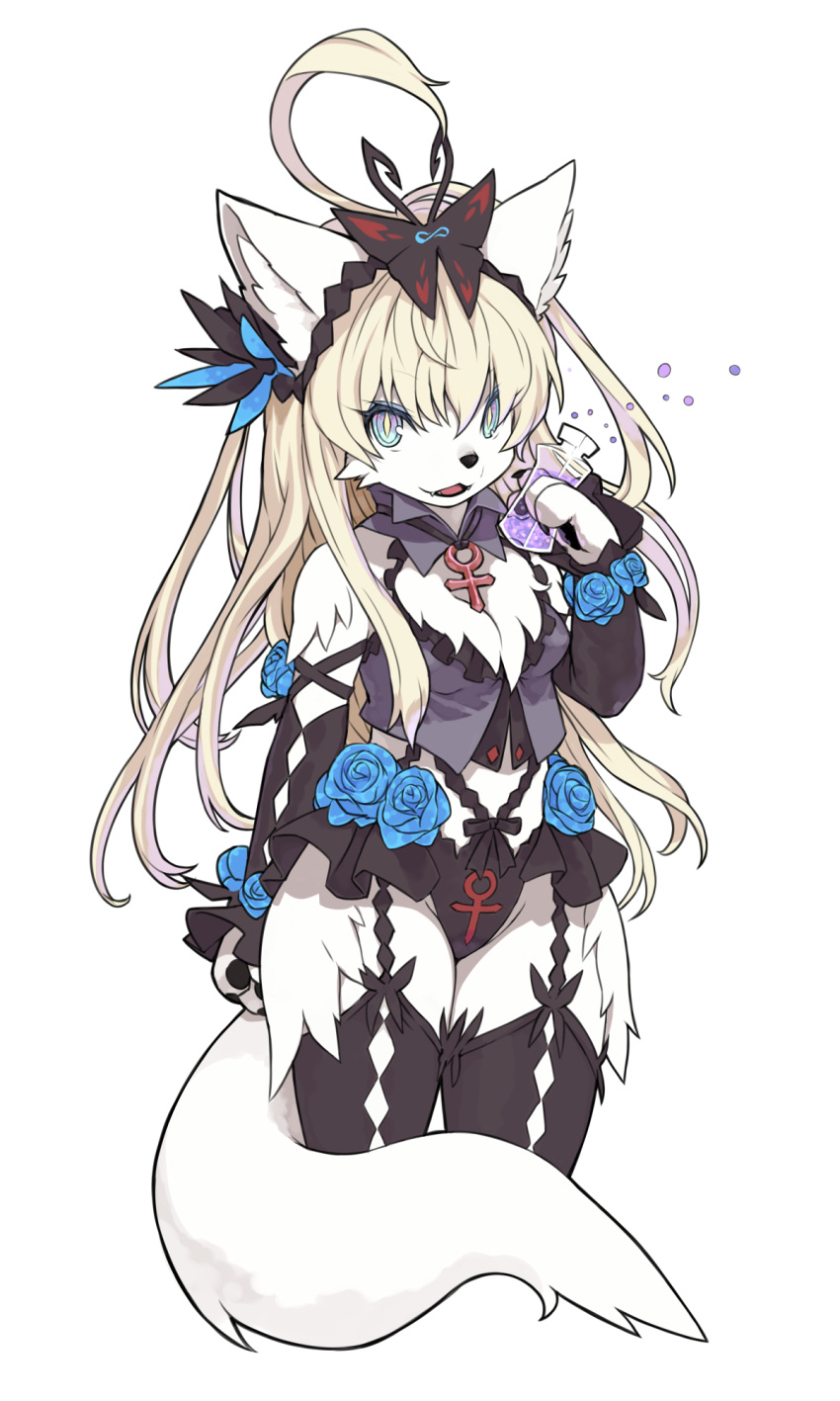 1girl, breasts, furry, highres, long_hair, solo, transparent_background, wkar