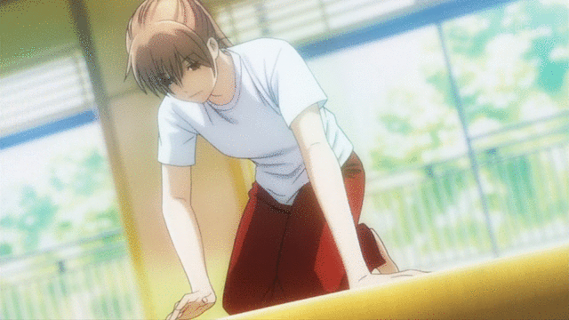 1girl, animated, animated_gif, ayase_chihaya, card, feet, karuta, ponytail