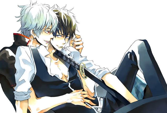 blue_eyes, cigarette, gintama, hijikata_toshiro, hijikata_toushirou, jpeg_artifacts, katana, male