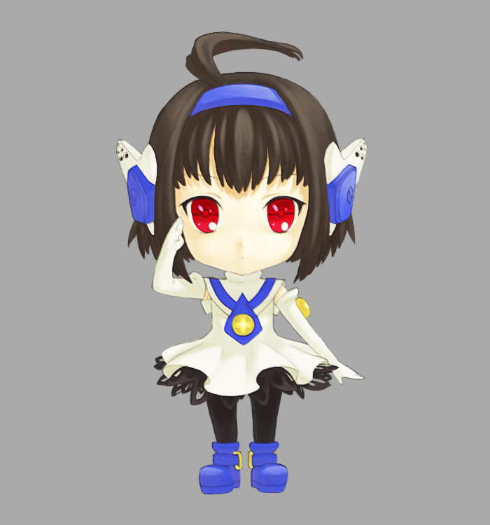 combat-san, egawa_satsuki, hoihoi-san, ichigeki_sacchuu!!_hoihoi-san, pantyhose, red_eyes, robot_ears