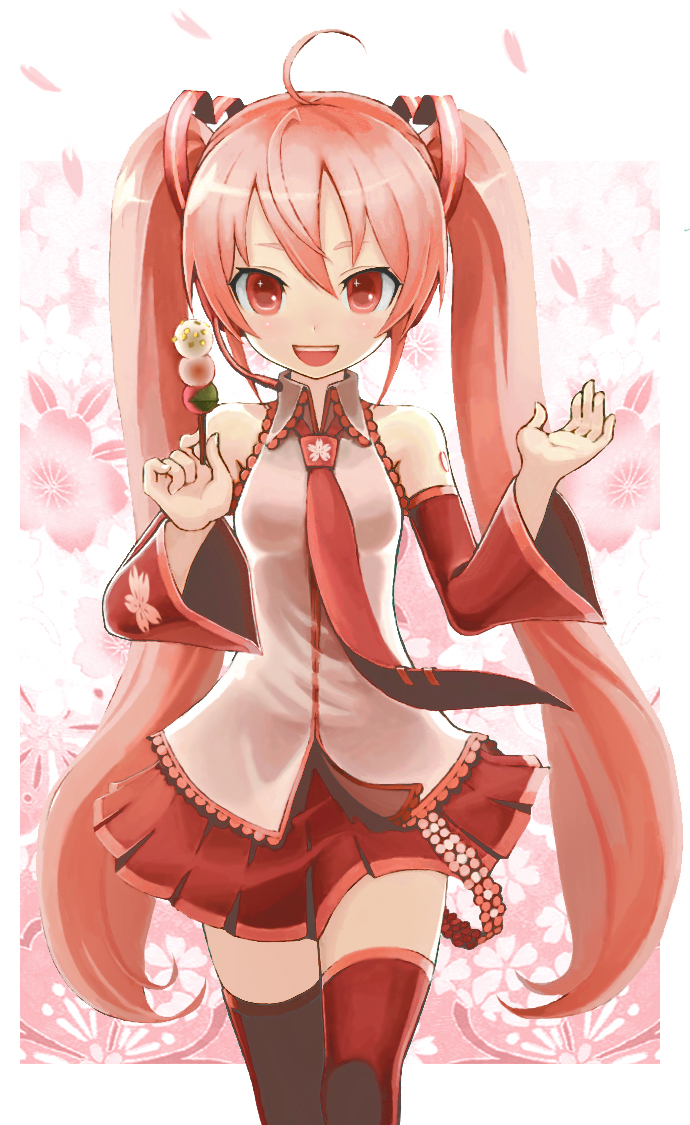 1girl, ahoge, detached_sleeves, hatsune_miku, hiro1984, long_hair, necktie, open_mouth