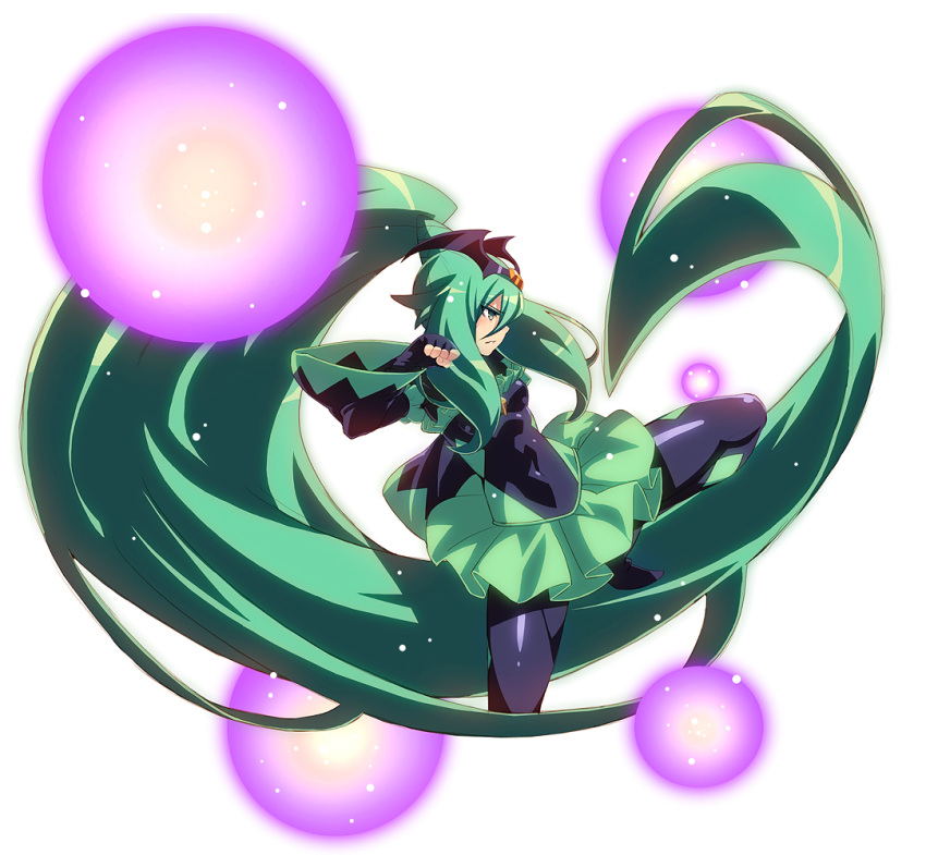 1girl, bad_end_march, bad_end_precure, bat_wings, bodysuit, breasts, clothed_navel, fingerless_gloves