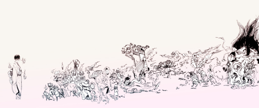 axis_powers_hetalia, demon_parade, japan_(hetalia), japanese_clothes, kimono, kojima_lalako, kojima_rarako, lantern