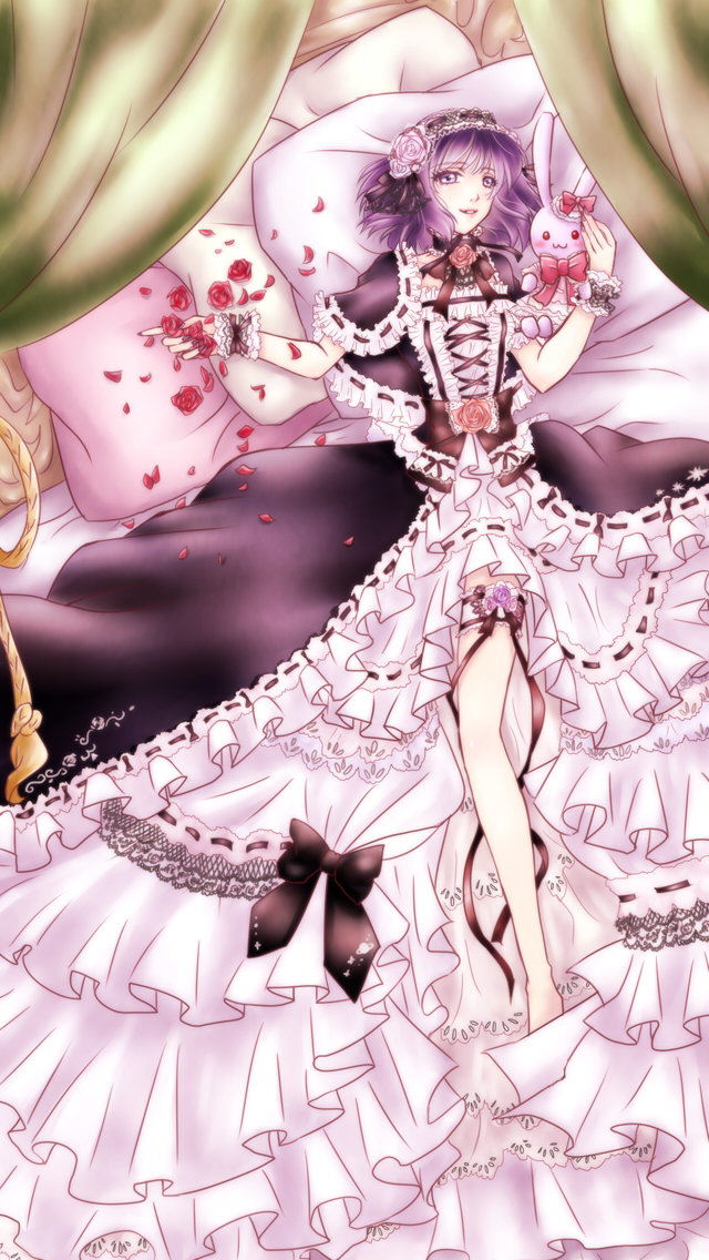 1girl, bare_legs, barefoot, bed, bishoujo_senshi_sailor_moon, curtains, dress, flower