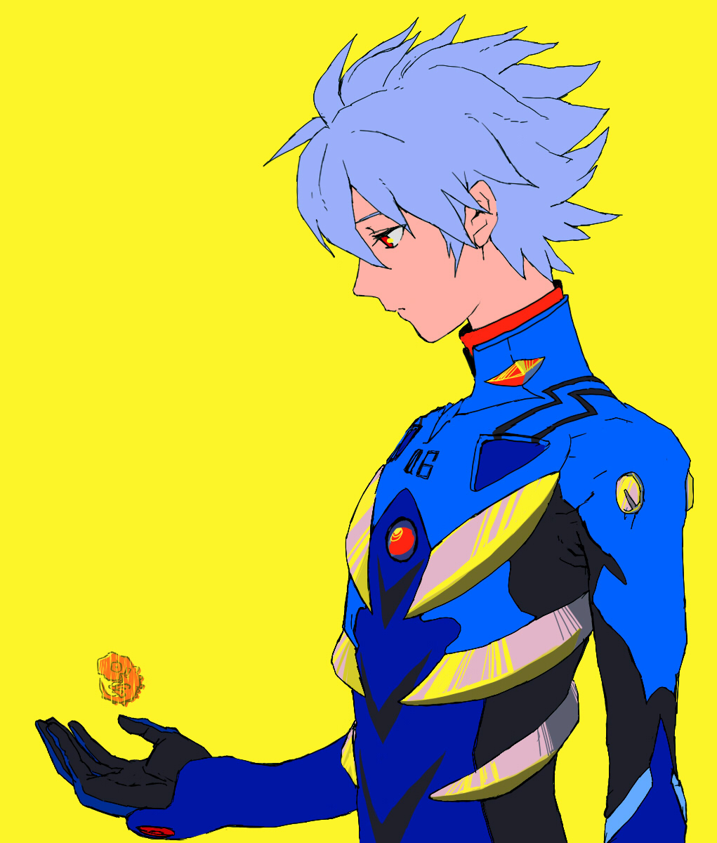 1boy, adam, angel_(evangelion), nagisa_kaworu, neon_genesis_evangelion, plugsuit, rebuild_of_evangelion, red_eyes, white_hair