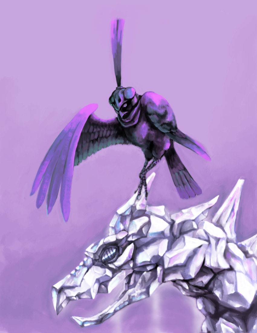 bird, horus_(stand), jojo_no_kimyou_na_bouken, no_humans, pet_shop, stand_(jojo), teku_(the3dempire)