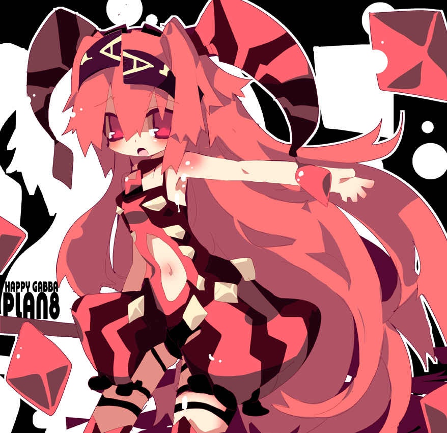 1girl, aka_no_ripika, bare_shoulders, beatmania, beatmania_iidx, dango_mushi, long_hair, looking_at_viewer