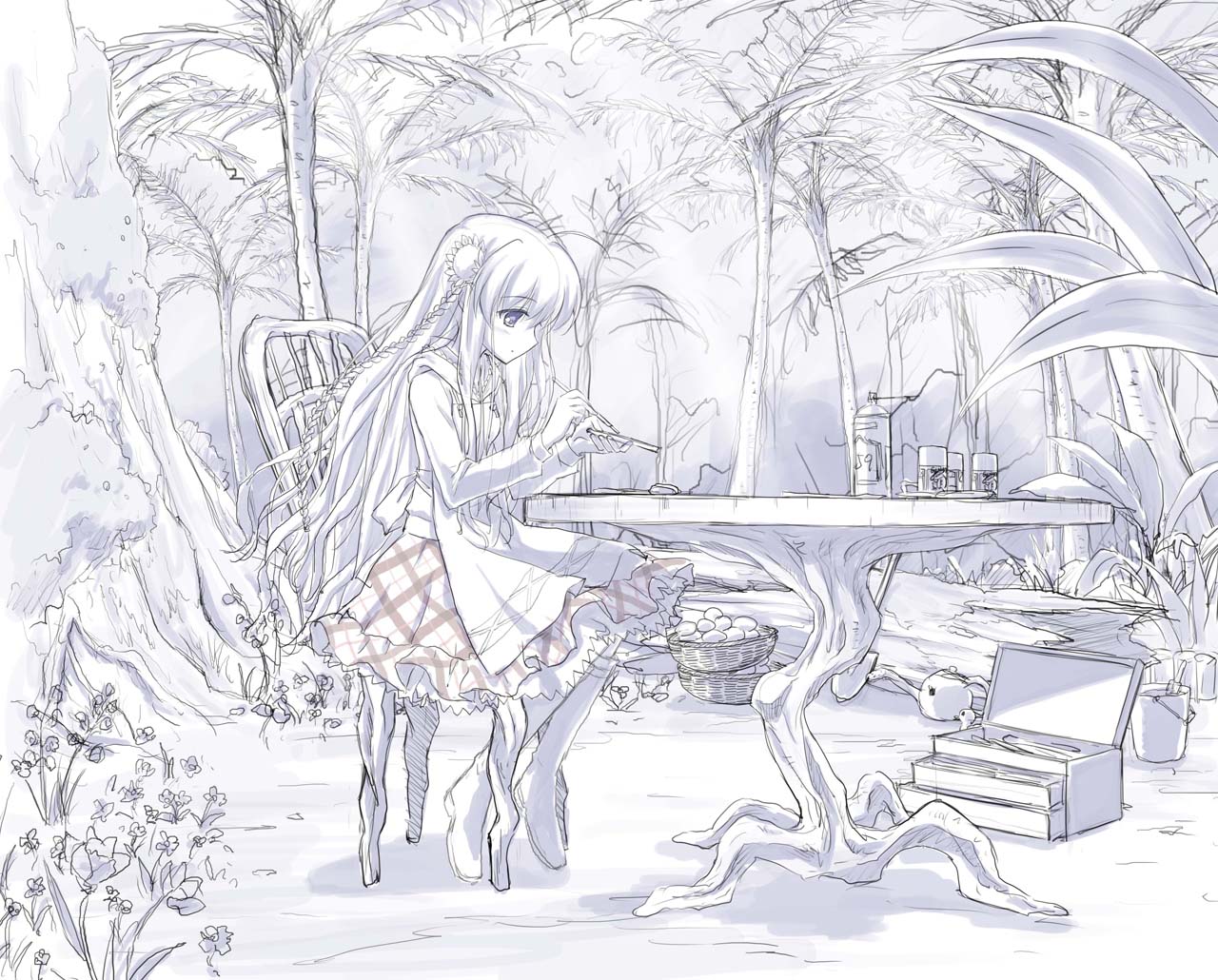 genga, motoki_tanaka, production_materials, rewrite, rewrite_(game)
