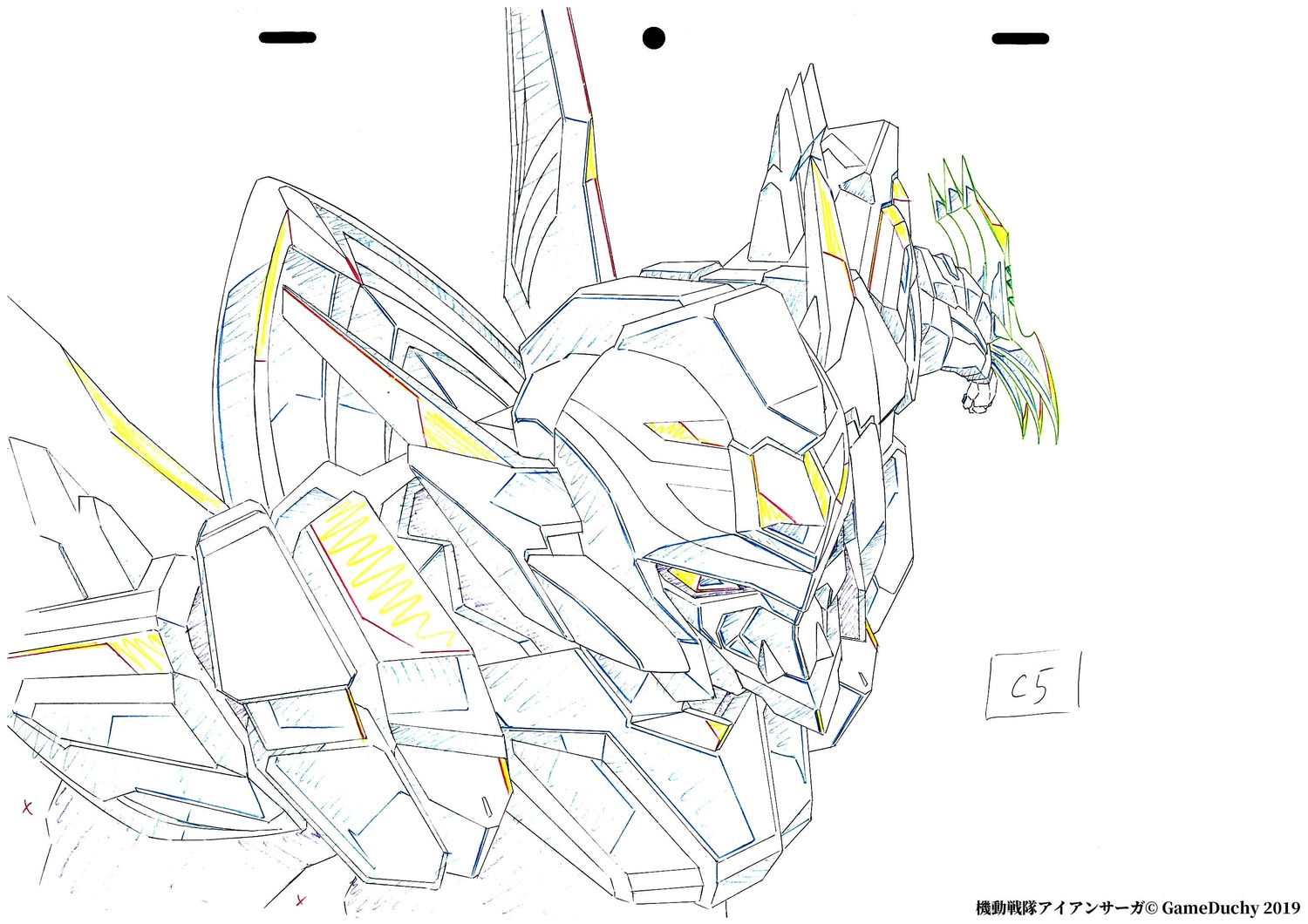 aito_ohashi, genga, iron_saga, production_materials