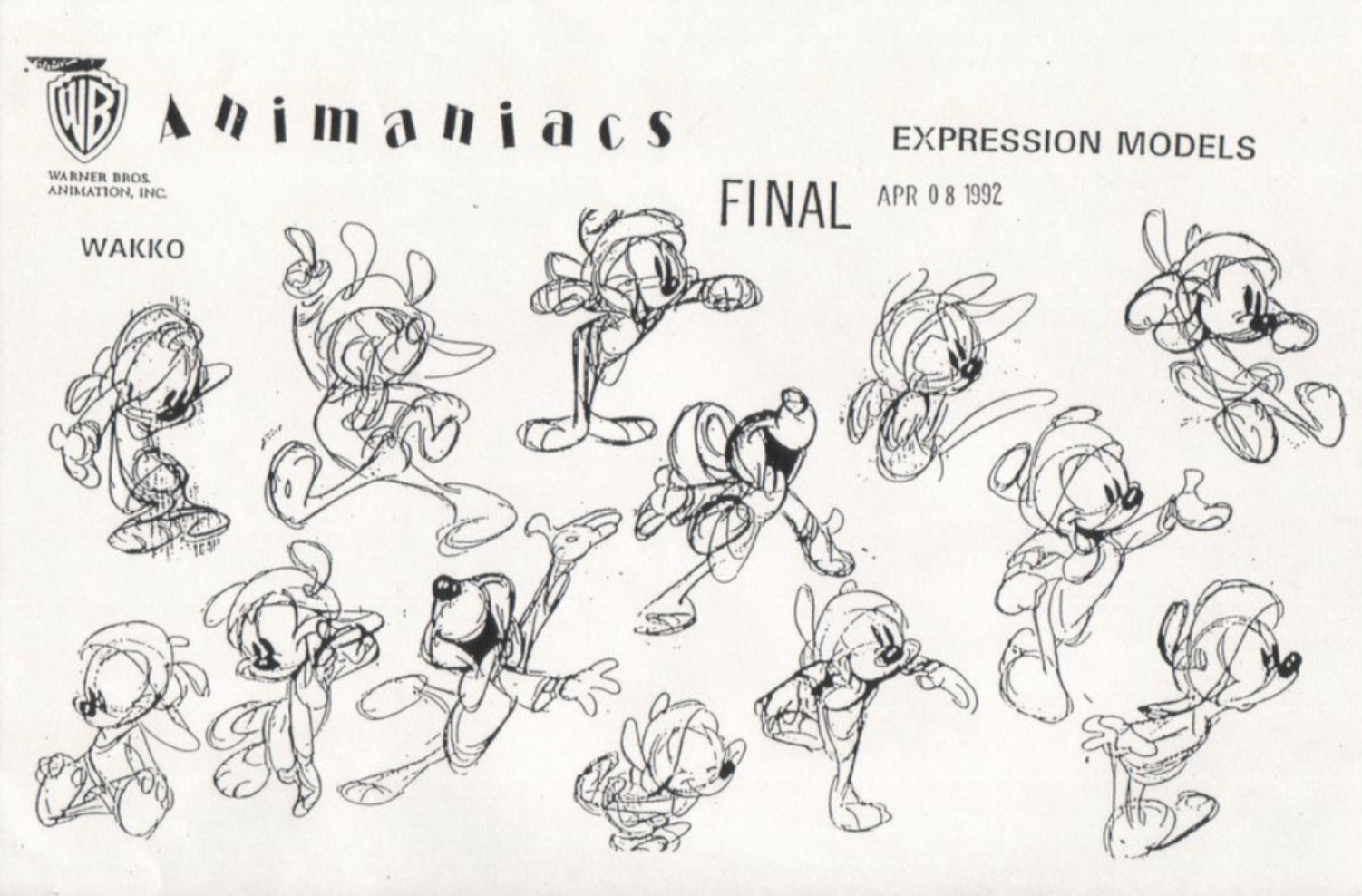 animaniacs, animaniacs_(1993), character_design, dan_haskett, production_materials, settei, western