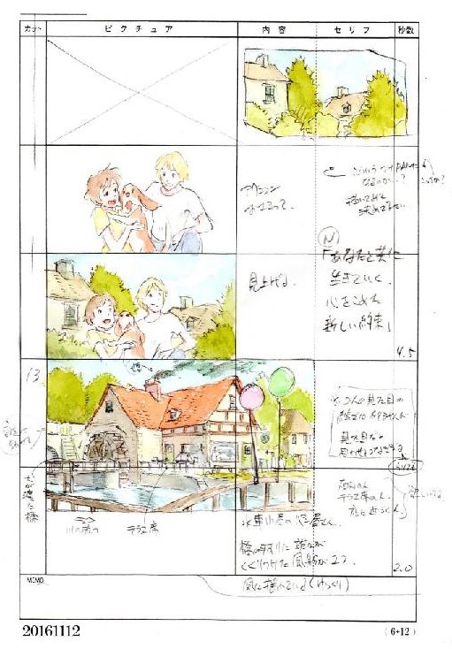 akihiko_yamashita, francois_(cm), production_materials, storyboard, the_story_of_cassis_and_arles, trash_studio_commercial