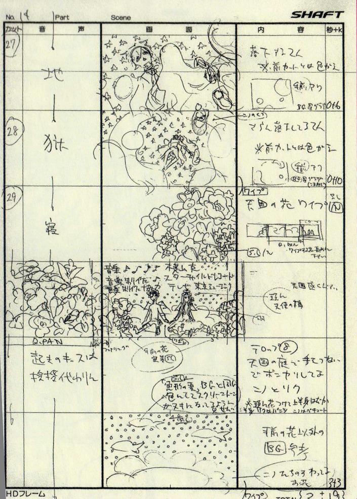 arakawa_under_the_bridge, production_materials, sayo_yamamoto, storyboard
