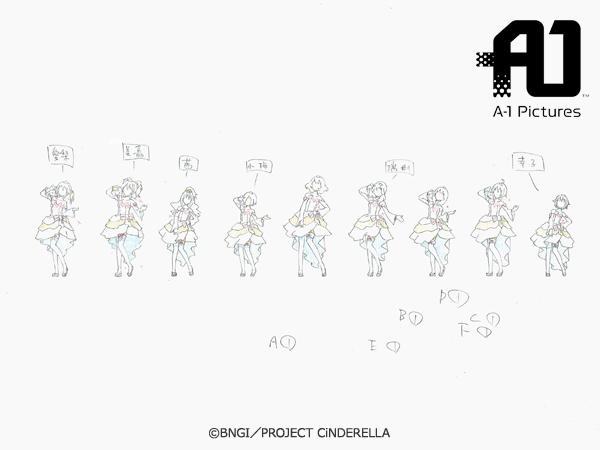 genga, miyuki_kuroki, presumed, production_materials, the_idolmaster_cinderella_girls, the_idolmaster_series
