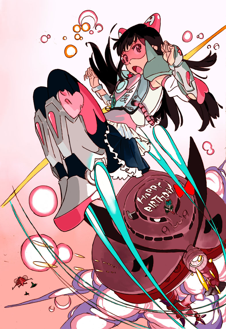 effects, illustration, momoiro_clover, sushio, web