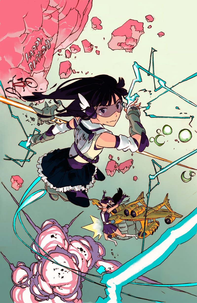 effects, illustration, momoiro_clover, sushio, web