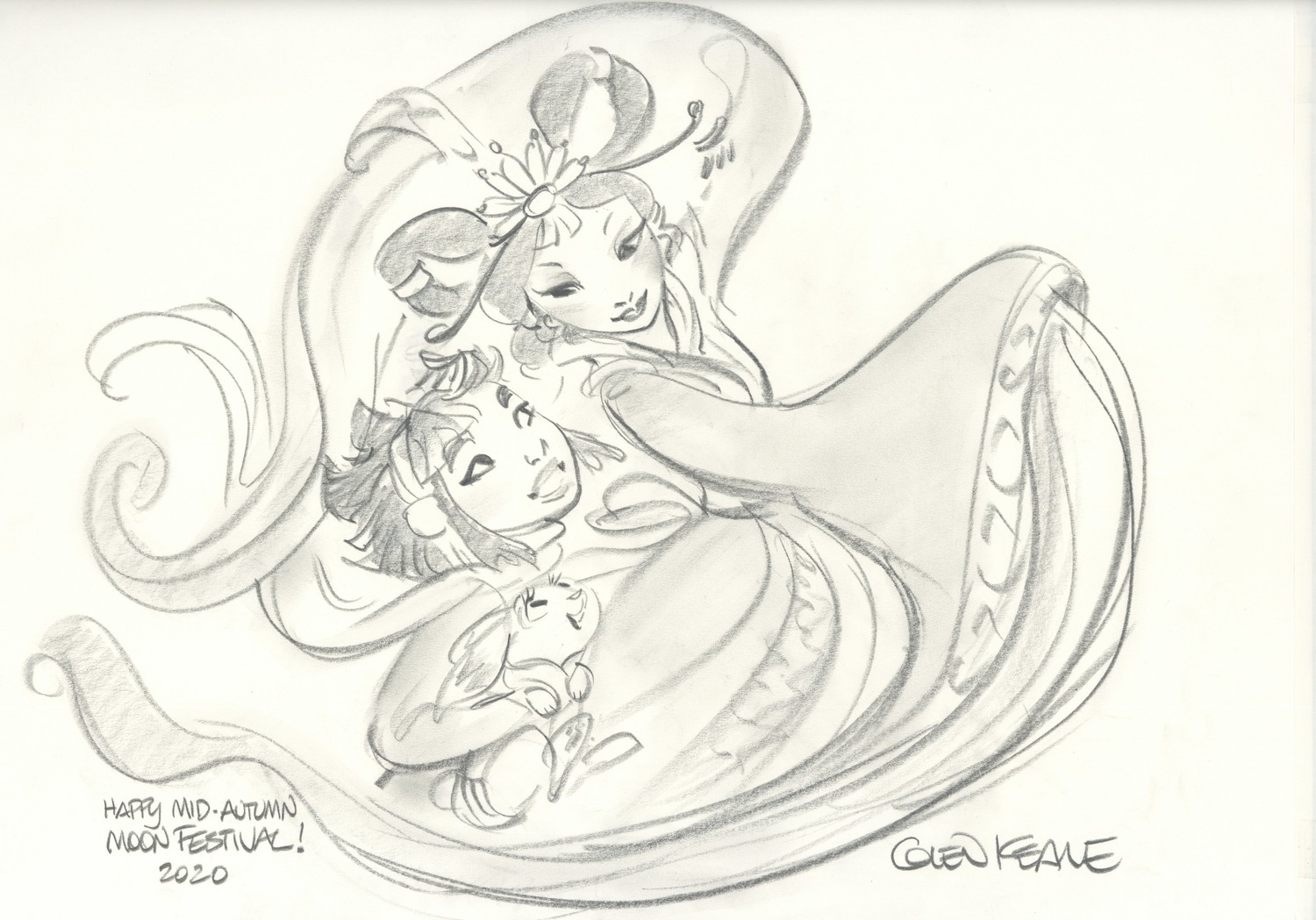 glen_keane, illustration, over_the_moon, western