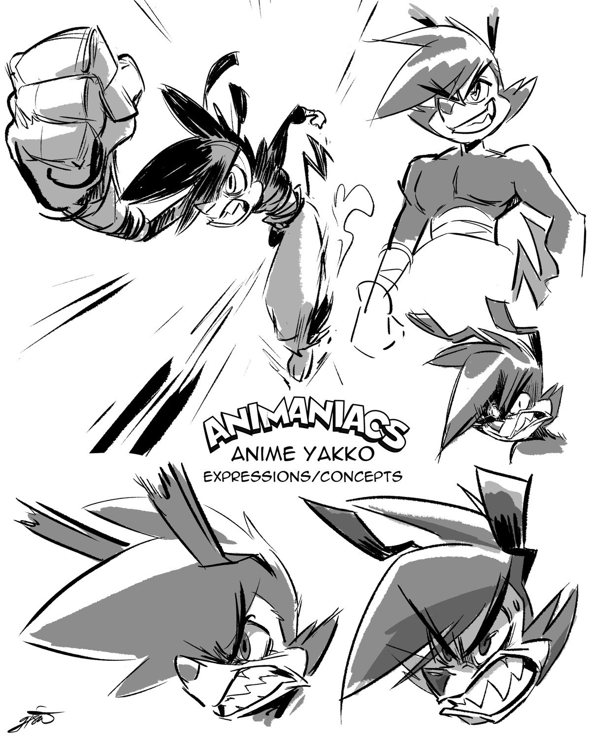 animaniacs, animaniacs_(2020), character_design, concept_art, genevieve_tsai, production_materials, settei, western