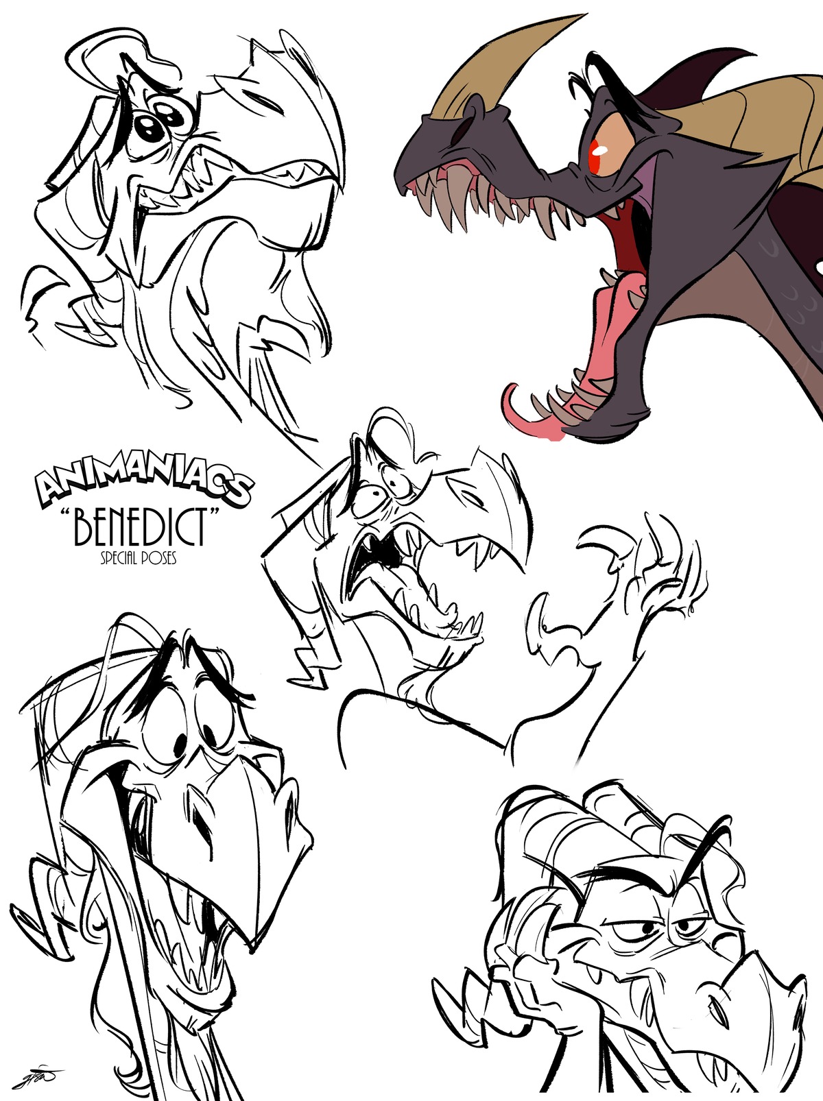 animaniacs, animaniacs_(2020), character_design, genevieve_tsai, production_materials, settei, western