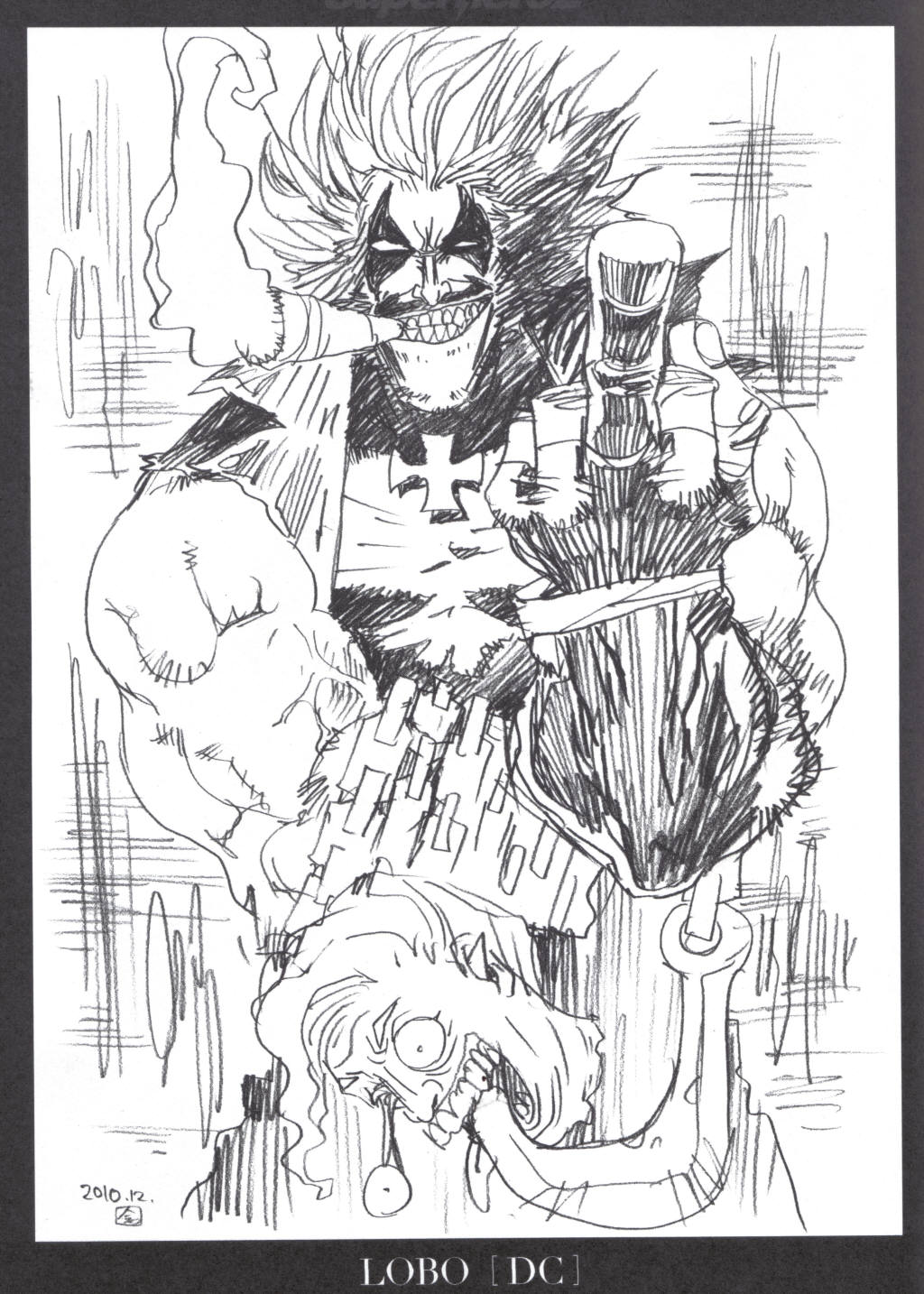 hiroyuki_imaishi, illustration, superhero2_(doujinshi)
