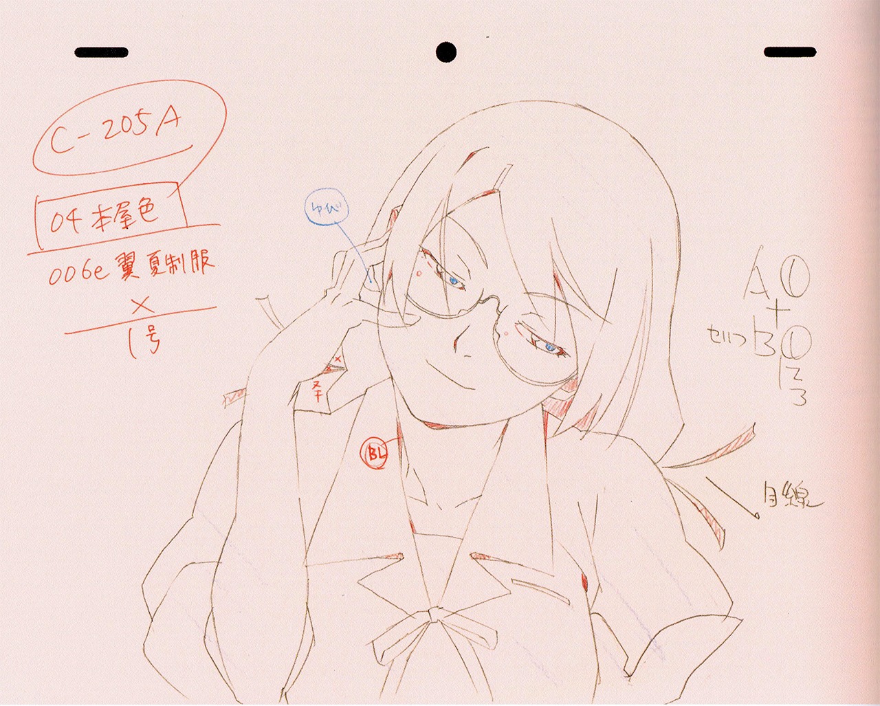 akio_watanabe, bakemonogatari, genga, monogatari_series, production_materials