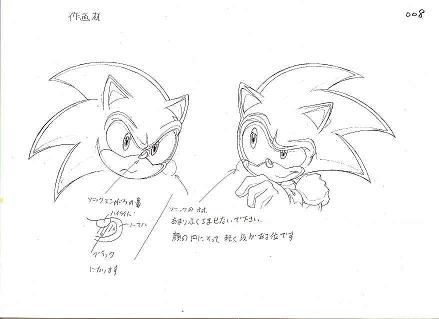 character_design, production_materials, satoshi_hirayama, settei, sonic_the_hedgehog, sonic_x